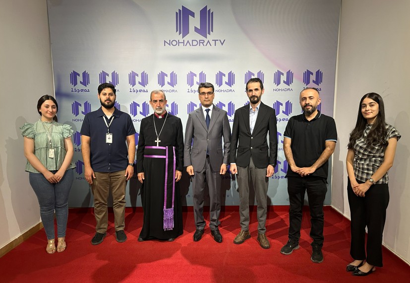 استقبلت قناة نوهدرا الدكتور والنائب البرلماني جيمس حسدو والخوري فيلبوس داؤد، في زيارة إلى مقر القناة